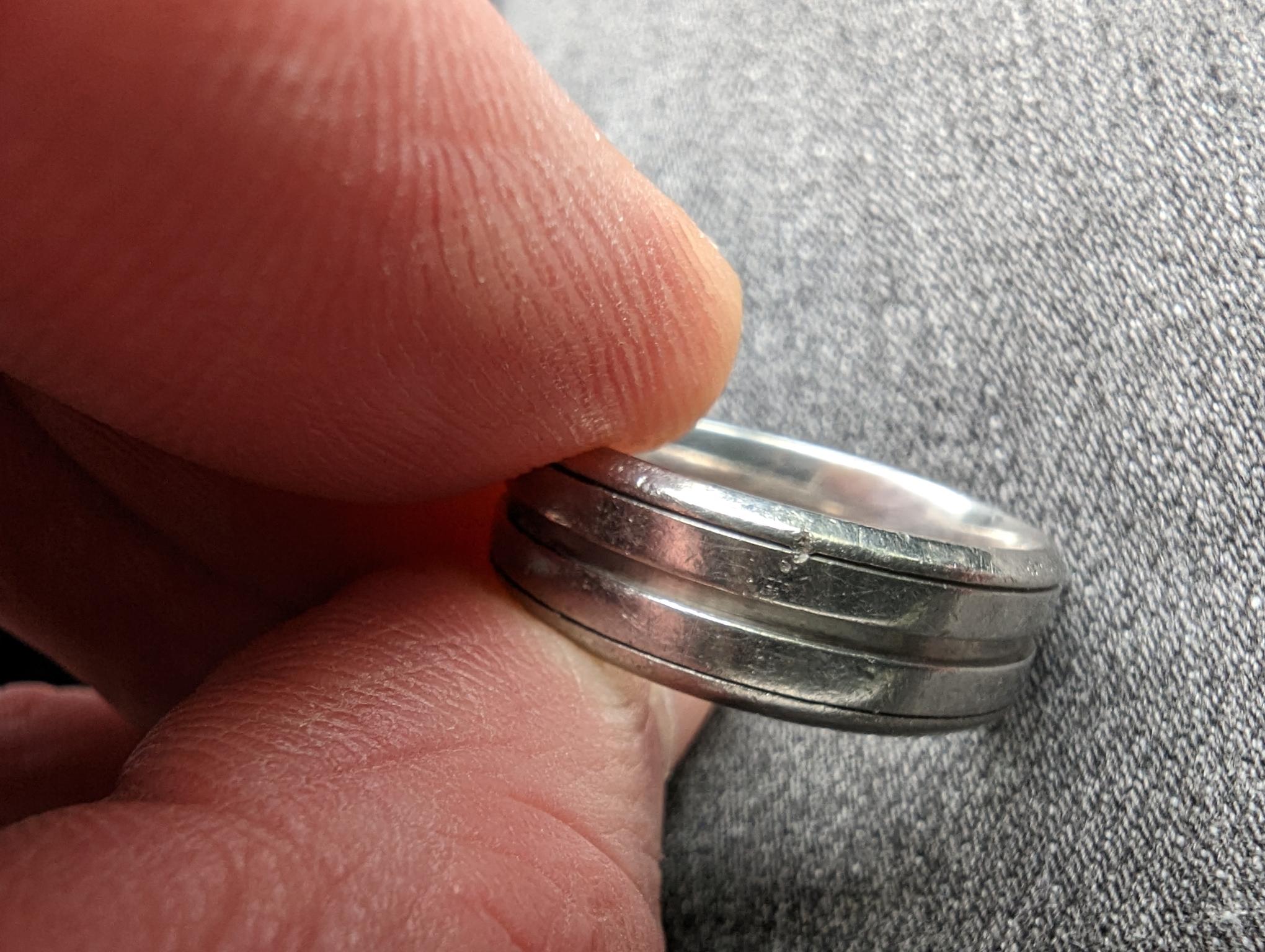 614 Commissions Before And After Damaged Men's Wedding Ring - Image 9