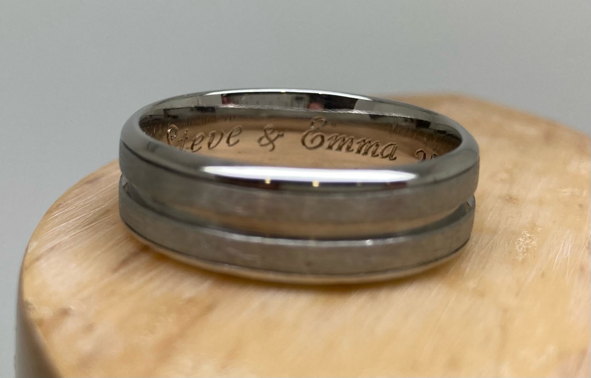 614 Commissions Before And After Damaged Men's Wedding Ring - Image 4