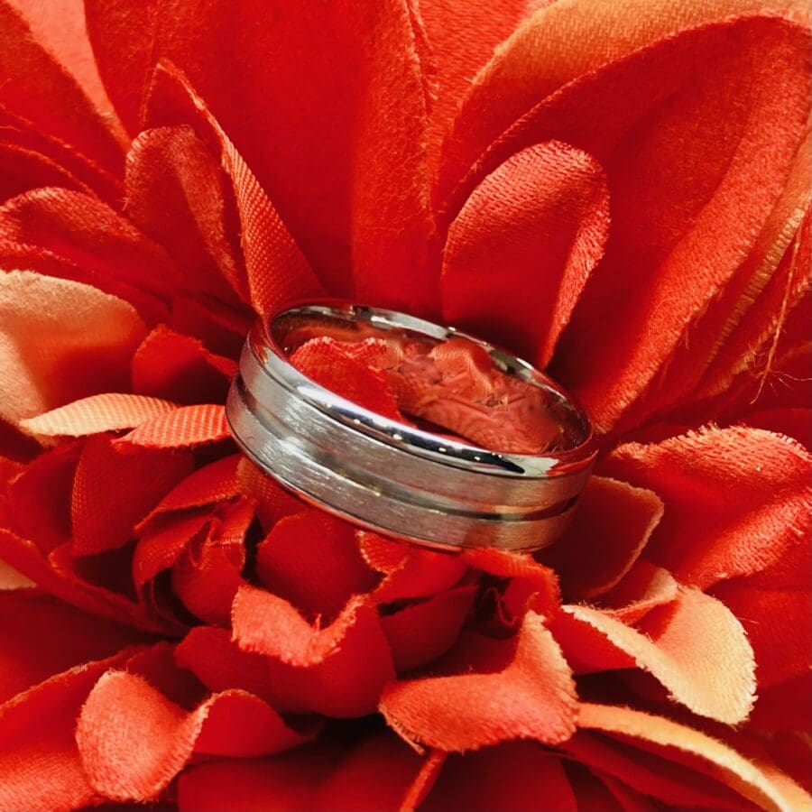614 Commissions Before And After Damaged Men's Wedding Ring