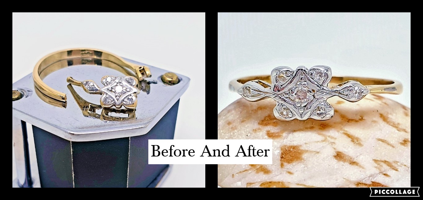 618 Commission Before And After...Dress Ring In Pieces