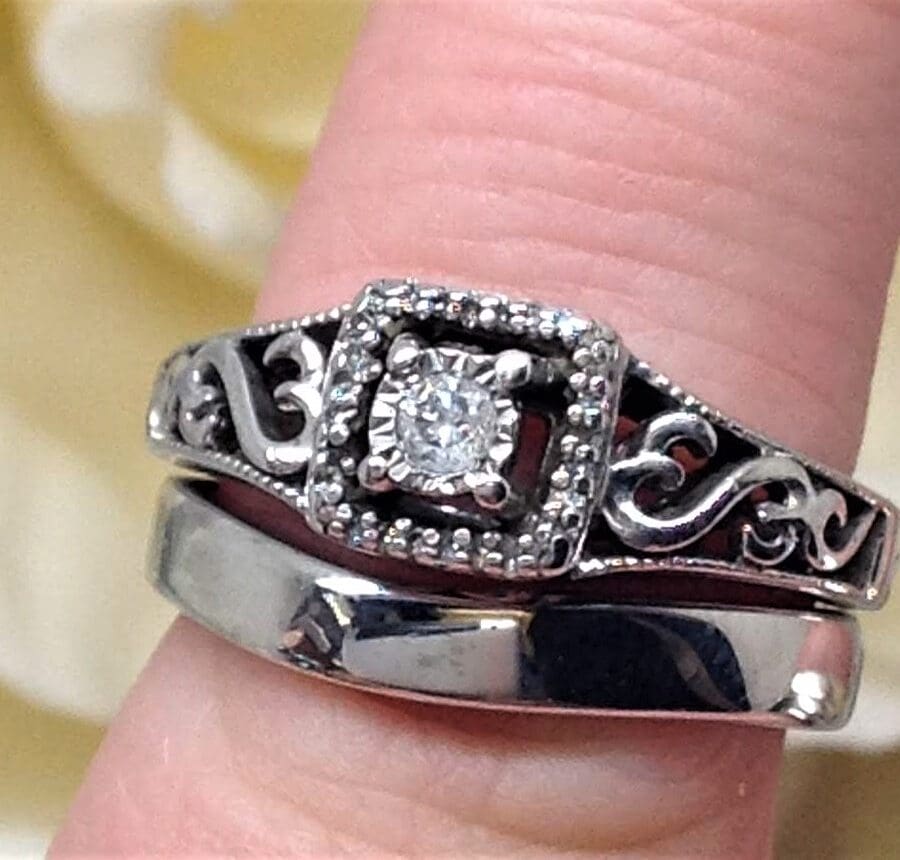 228 Commission Curved Silver Wedding Band