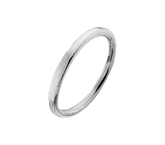 15800146 925 Sterling Silver Round Wire 1.75mm Polished Band