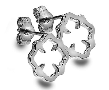 925 Sterling Silver "Rococo" Style Earring