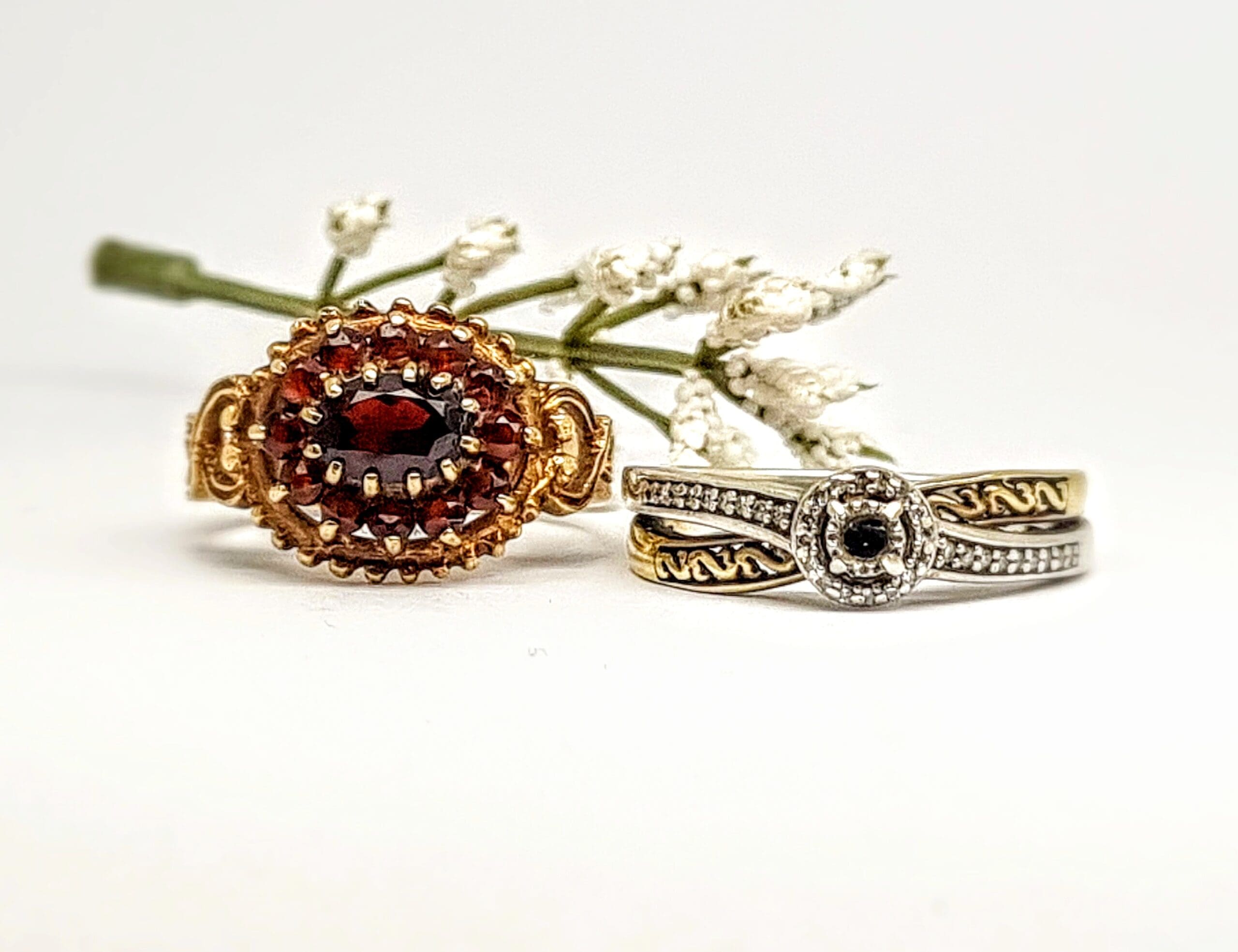 646 Before And After...Diamond And Ruby Ring Remodel - Image 2