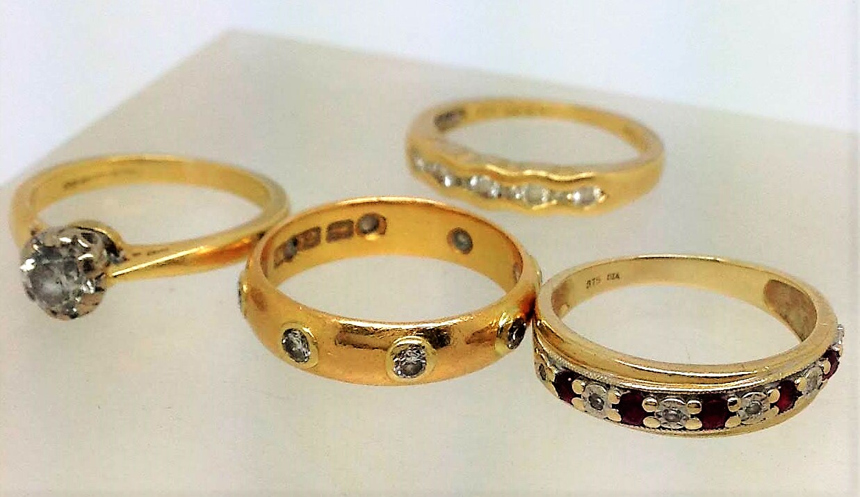648 Commission Before And After... Wedding Set Remodel To "Sparkle" - Image 5