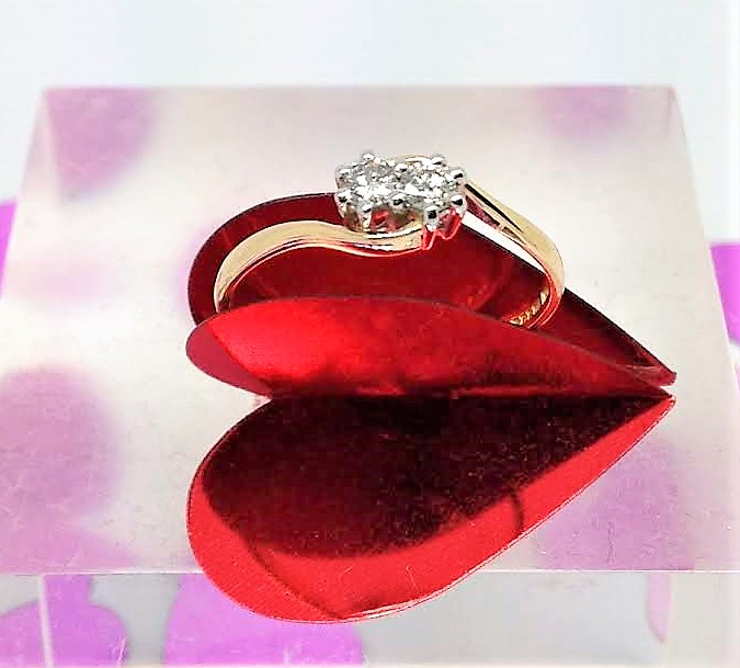 652 Diamond 3 Stone Ring Remodelled Into 2 Rings For Family - Image 6
