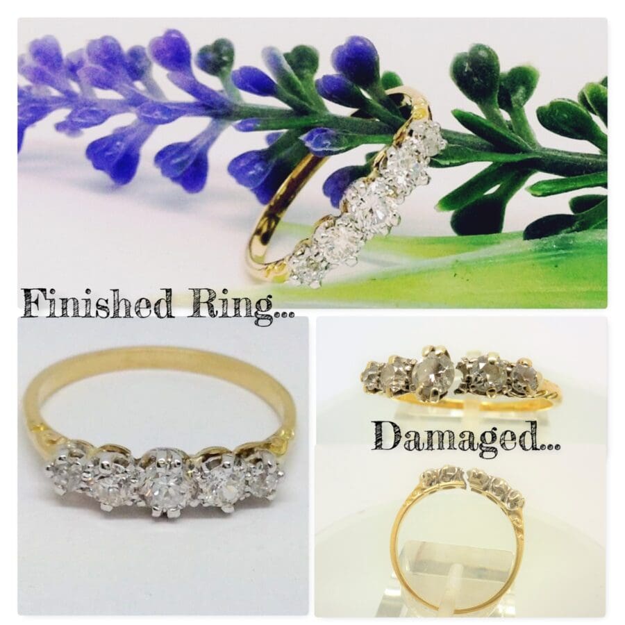 644 Before And After, Dress Ring From Broken To Repair