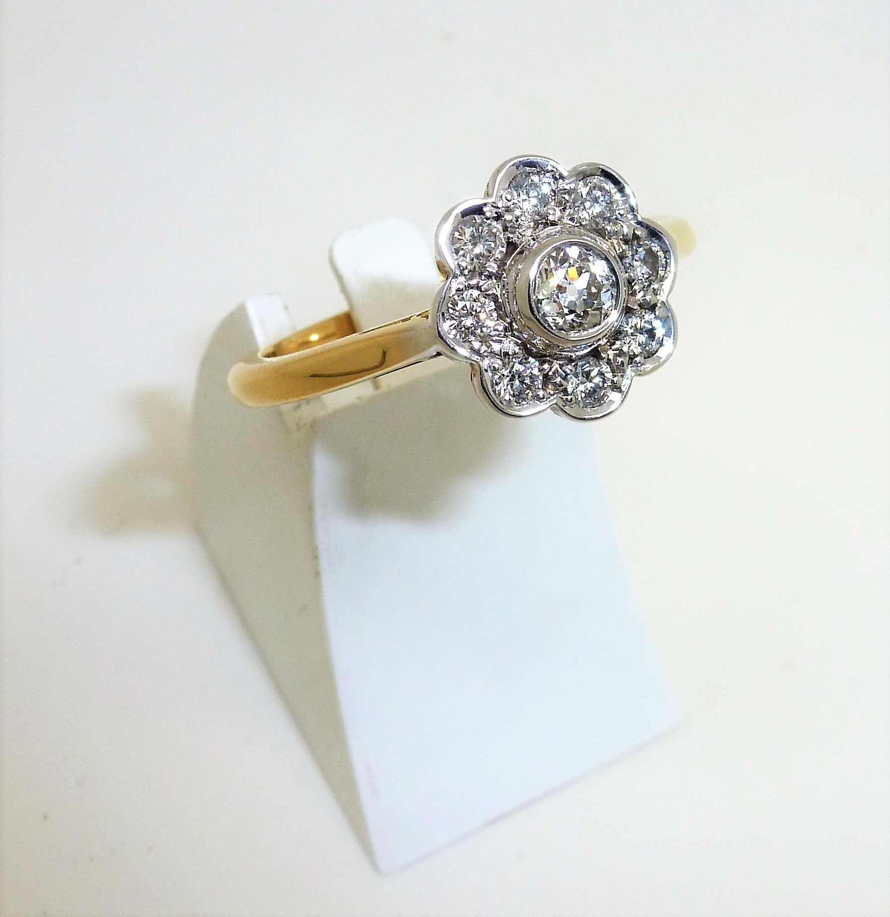 651 Diamond 3 Stone Ring Remodelled Into A Cluster - Image 6