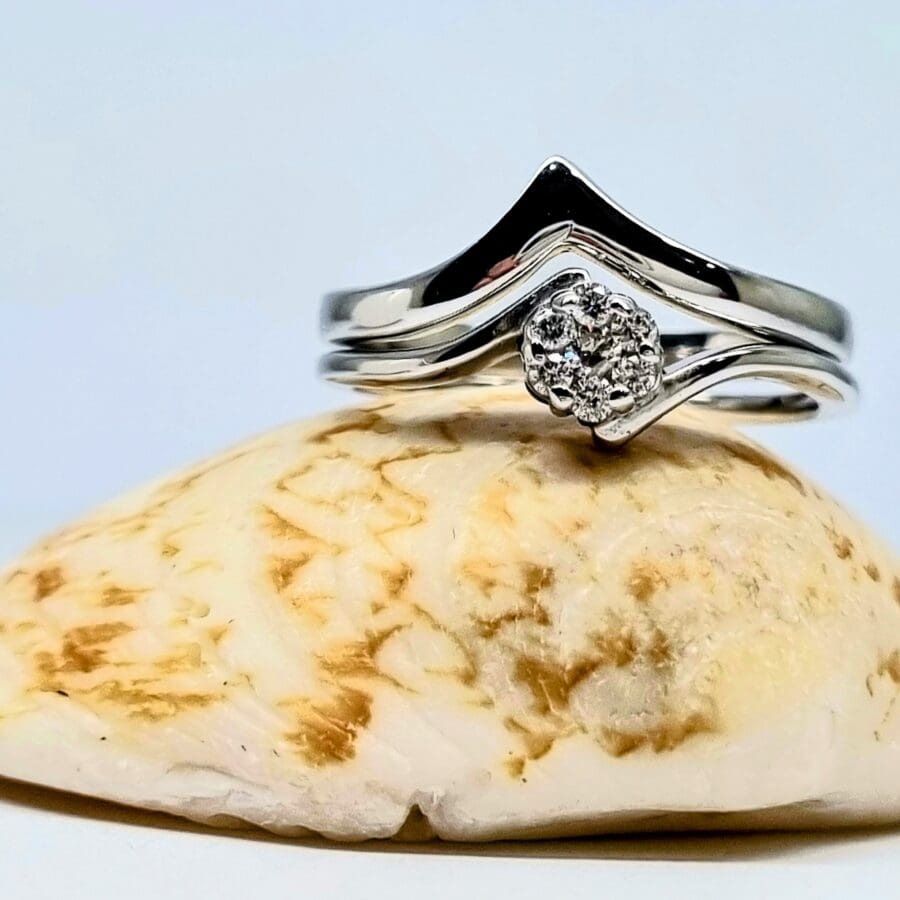 235 Commission Contoured Wedding Band With A "V" Shape