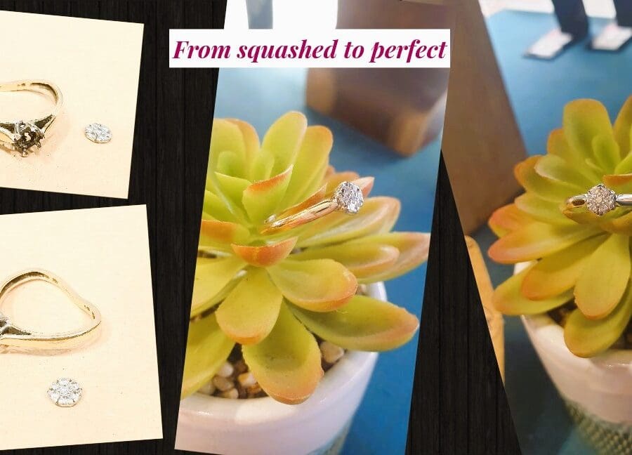 662  Before And After, Ring... From Squashed To Perfect