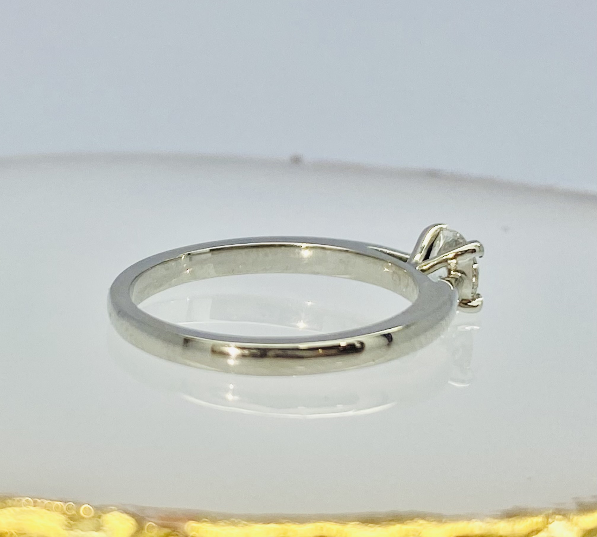 12600107 Platinum And Diamond 0.45ct Round Solitaire Engagement Ring - Image 3