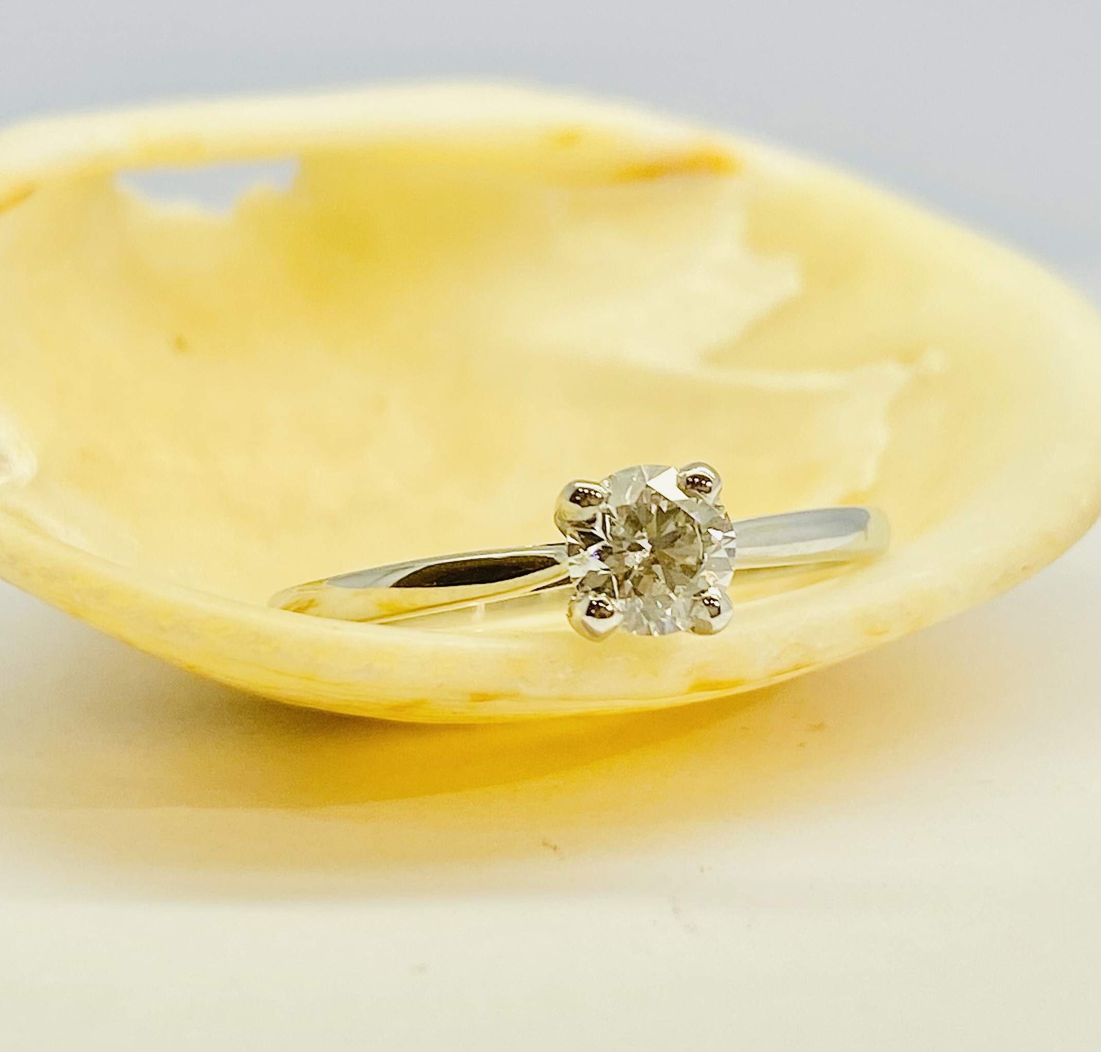 12600106 Platinum And Diamond 0.50ct Round Solitaire Engagement Ring - Image 3