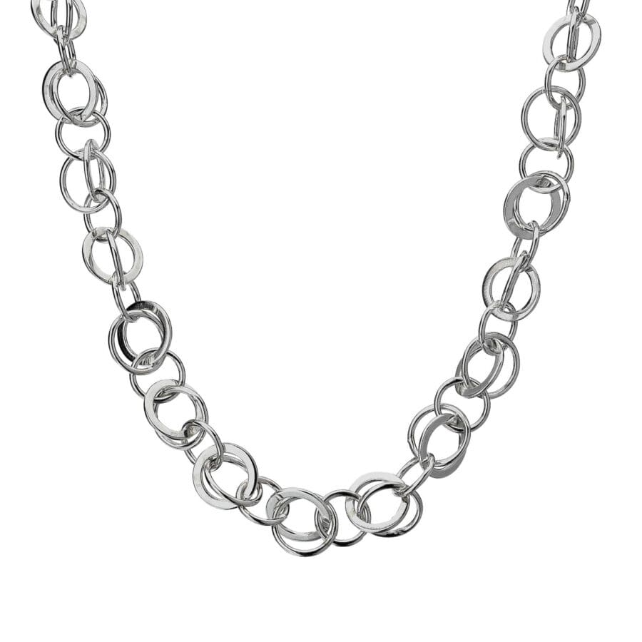 22100261 925 Sterling Silver Echo Multi Intwined Circle Necklace