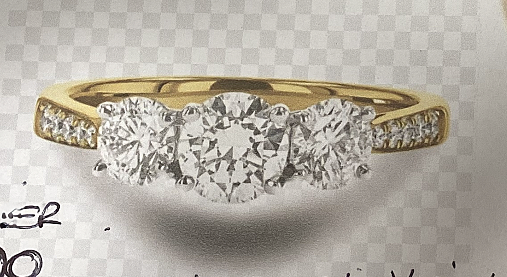 663 Before And After Multi Stone Dress Ring Remodel - Image 5