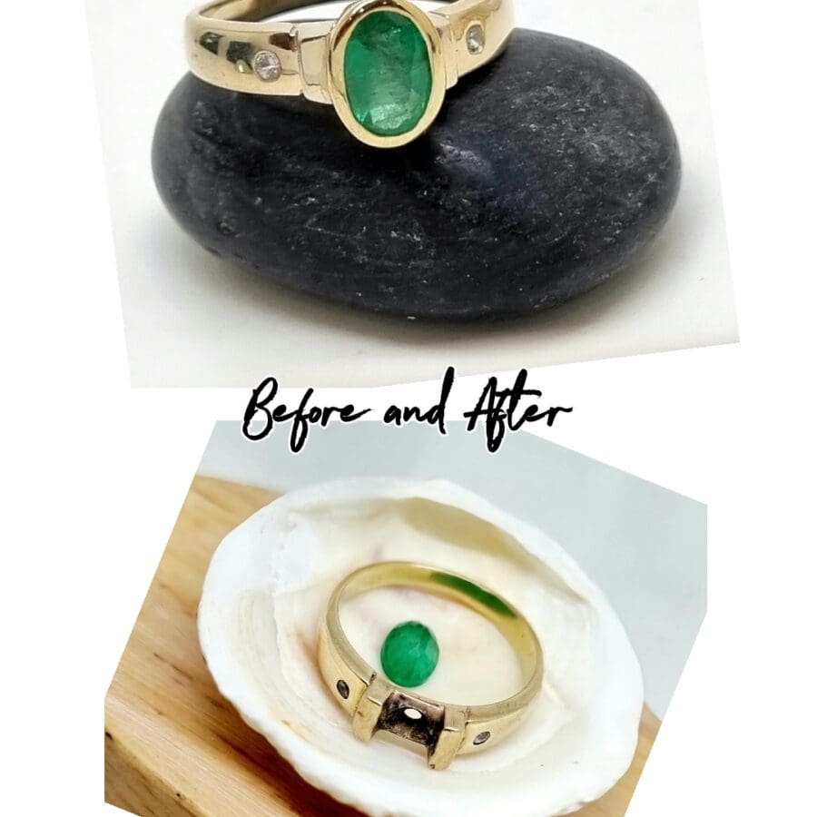 664 Before And After A Remodelled Dress Ring Commission
