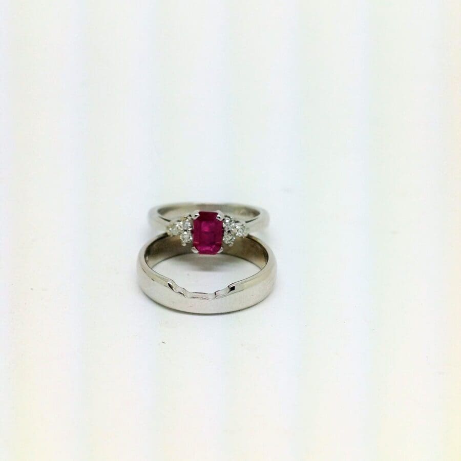 237...'Stepped' Contoured Wedding Ring Commission