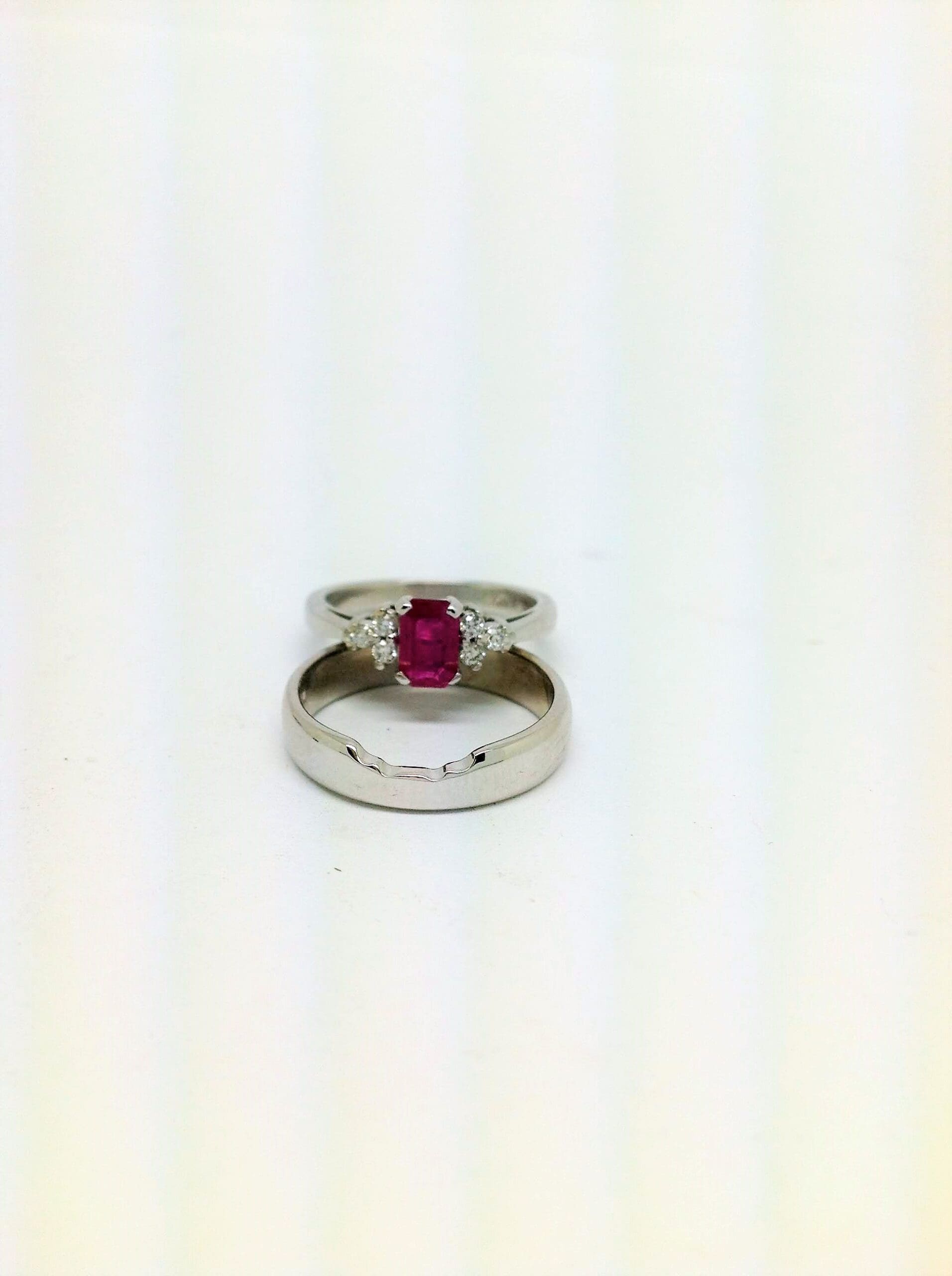 237...'Stepped' Contoured Wedding Ring Commission