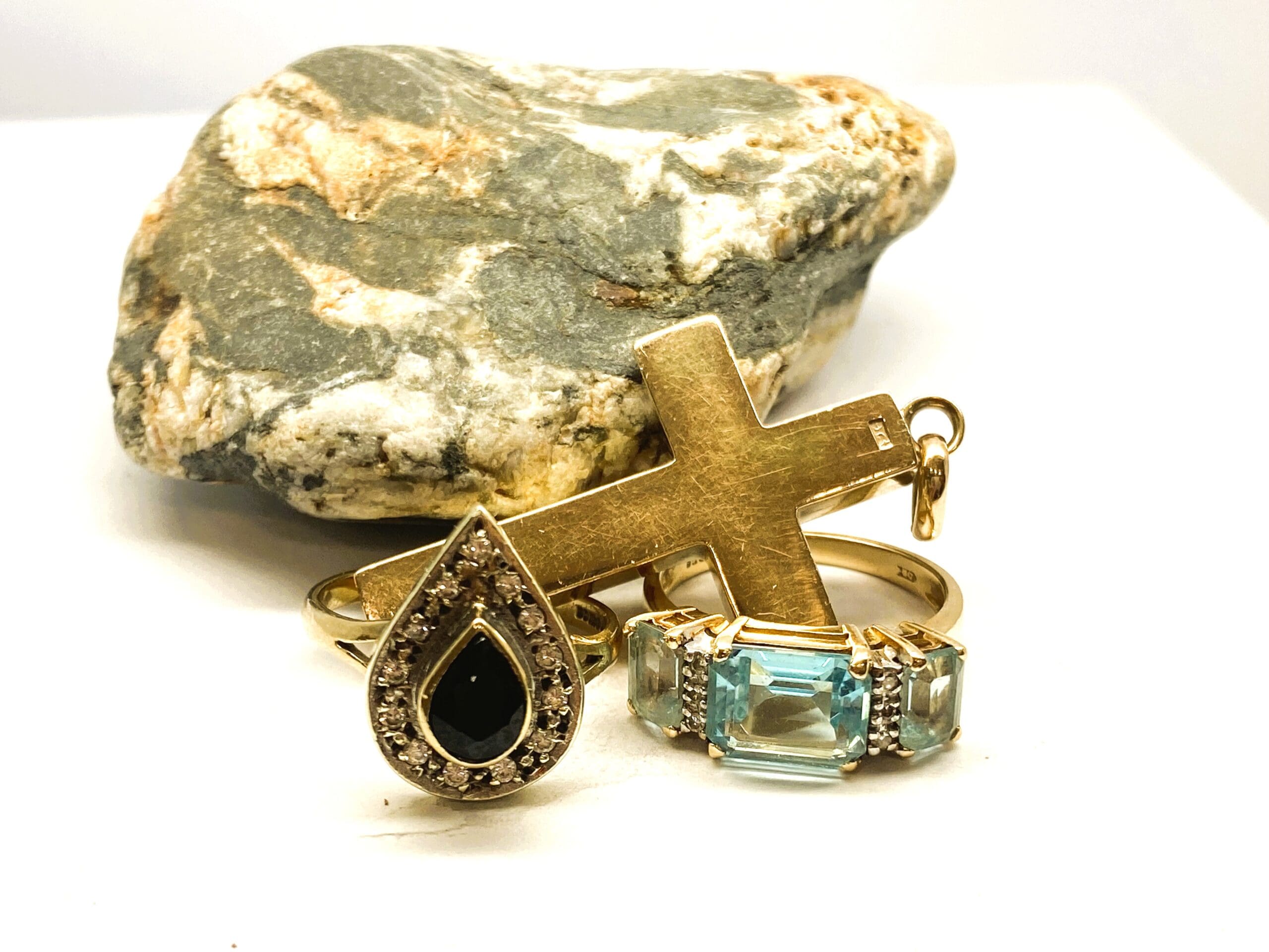 665 Before And After Two Stone Irregular Dress Ring - Image 3