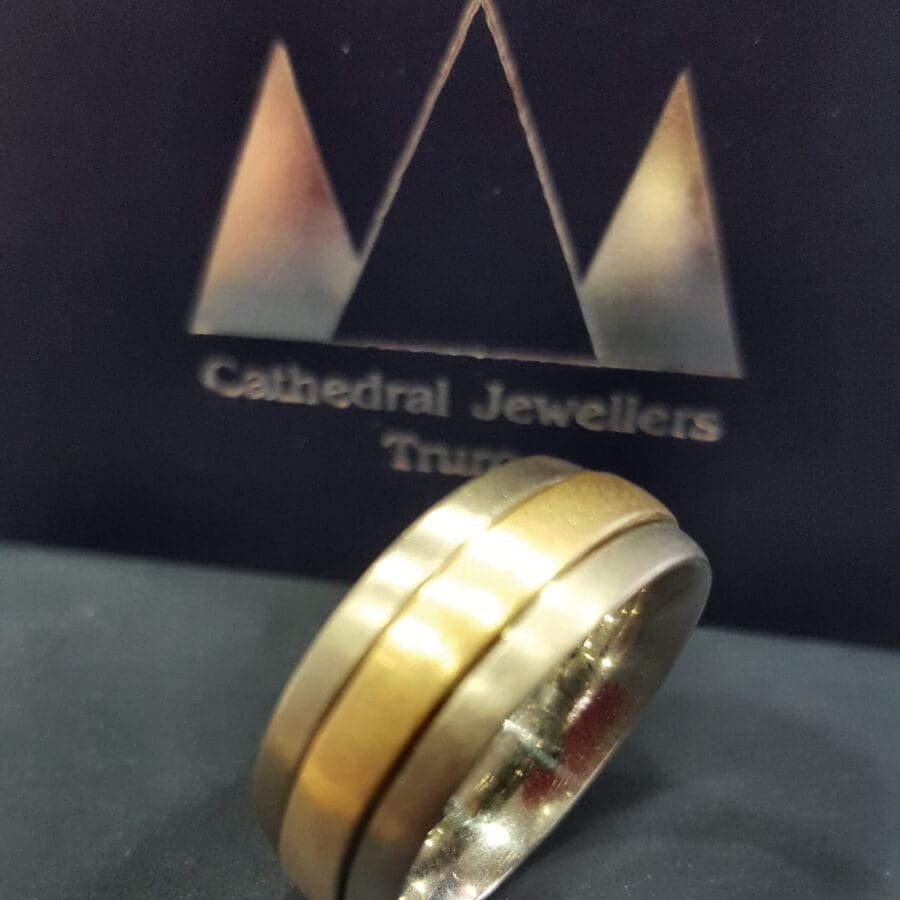 322...Commission New Wedding Band With Fathers Inside