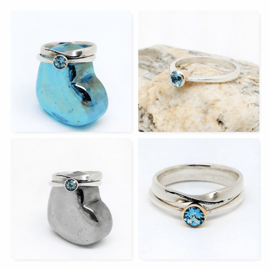 238...Commission Ribbon Twist Wedding Band